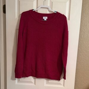 Old Navy Cherry Red Knit Pullover